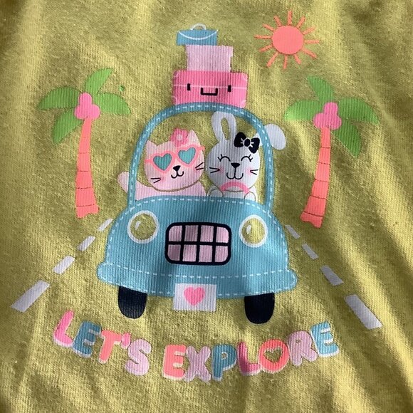 Garanimals Lot of 3 Baby Girl Bodysuit Size 0-3M Purple Red Yellow Cotton Blend - Picture 5 of 14